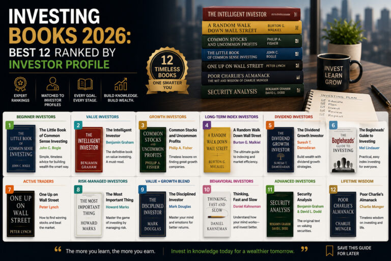 Investing Books 2026: Best 12 Ranked by Investor Profile